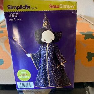 Simplicity Sew Simple - Sewing Pattern 1985 - Halloween
